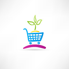 Image showing Symbol is ecological shopping