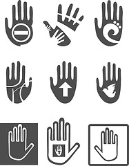 Image showing Icons  Hands