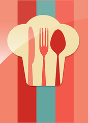 Image showing restaurant menu retro poster