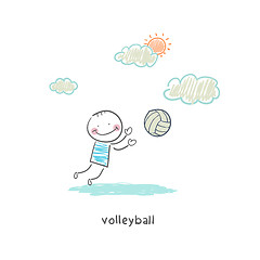 Image showing Volleyball player