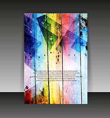 Image showing Flyer or cover design. Folder design content background. editabl