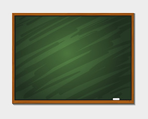 Image showing Chalkboard blackboard with frame isolated.