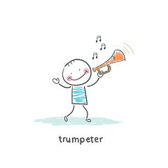 Image showing trumpeter