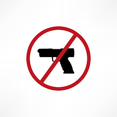 Image showing No firearms symbol