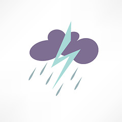 Image showing thunderstorm icon