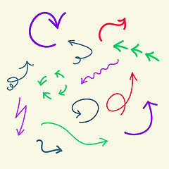 Image showing doodle  arrows