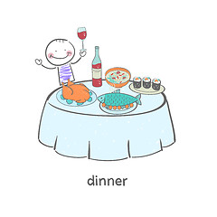 Image showing Dinner