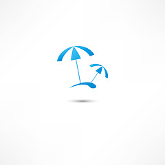 Image showing Beach parasol