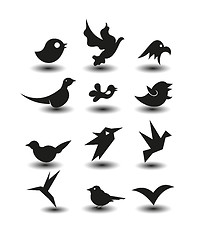 Image showing bird icons