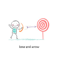 Image showing Bow and arrow