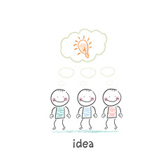 Image showing man and idea