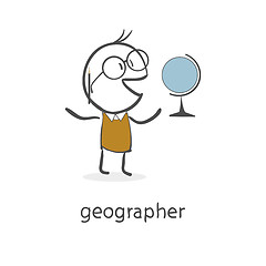 Image showing geographer