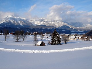 Image showing Barn on landscape