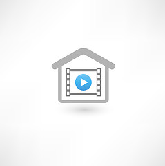 Image showing Home cinema icon