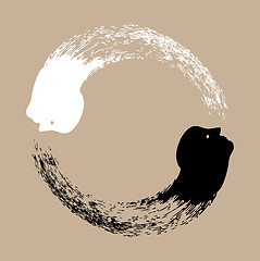 Image showing Taichi yin and yang