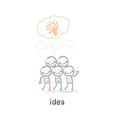 Image showing man and idea