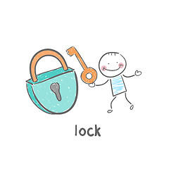 Image showing Lock and Key