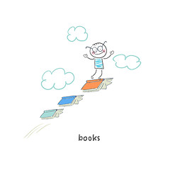 Image showing Reader of books. Illustration.