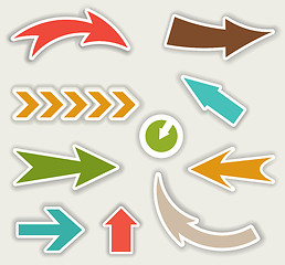 Image showing color vector arrows