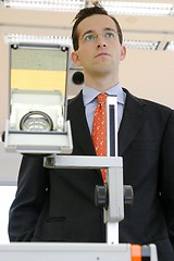 Image showing Businessman in boardroom