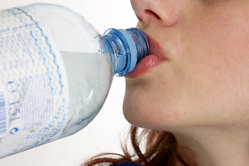 Image showing woman drinking water