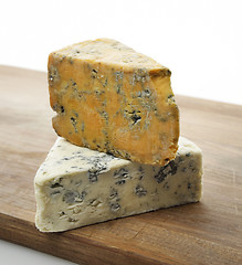 Image showing Wedges of Gourmet Cheese 