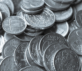 Image showing Euro coins background