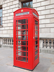 Image showing London telephone box