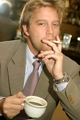 Image showing man smoking