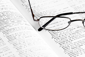 Image showing Book and glasses