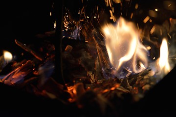 Image showing fire flame background