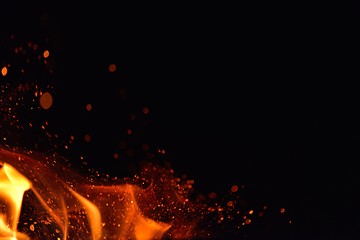 Image showing fire flame background