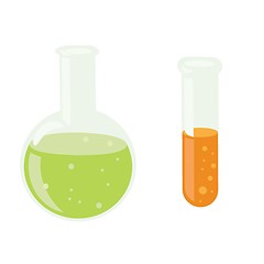 Image showing Chemistry laboratory bottles.