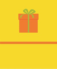 Image showing Vector picture of gift