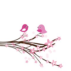 Image showing Blossom cherry - Greeting Card