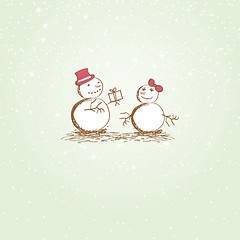 Image showing Snowman Character