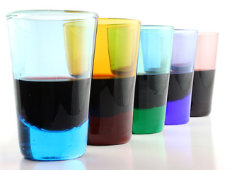 Image showing 5 Drinking Glasses - close up