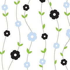 Image showing Cute floral seamless background