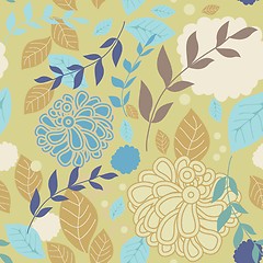 Image showing Cute floral seamless background