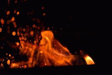 Image showing fire flame background