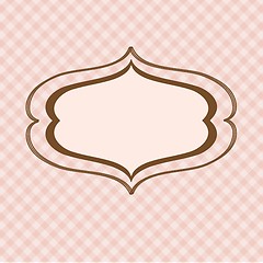 Image showing Vintage vector frame on  beautiful background