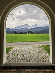 Image showing Allgau mountains in Fussen