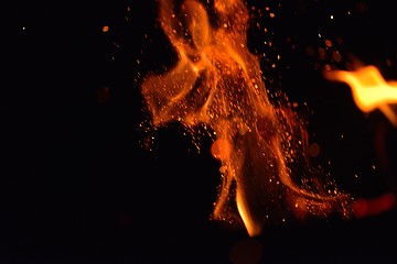 Image showing fire flame background