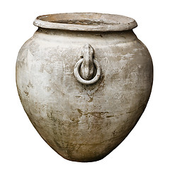 Image showing Antique large decorative vase isolated on white