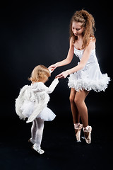 Image showing Two pretty ballerina's