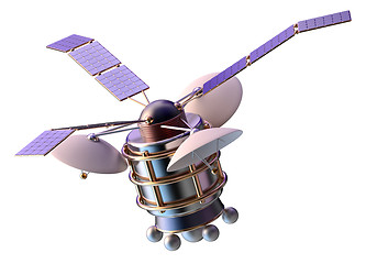 Image showing 3D model of an artificial satellite of the Earth