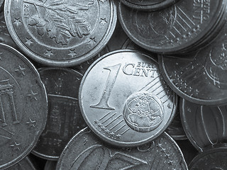 Image showing Euro coins background