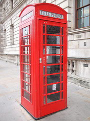 Image showing London telephone box