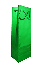 Image showing tall green bag