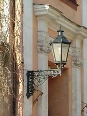 Image showing lantern on a wall